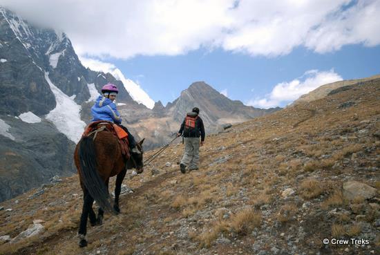 Kids Trekking in Cordillera HuayHuash, Peru